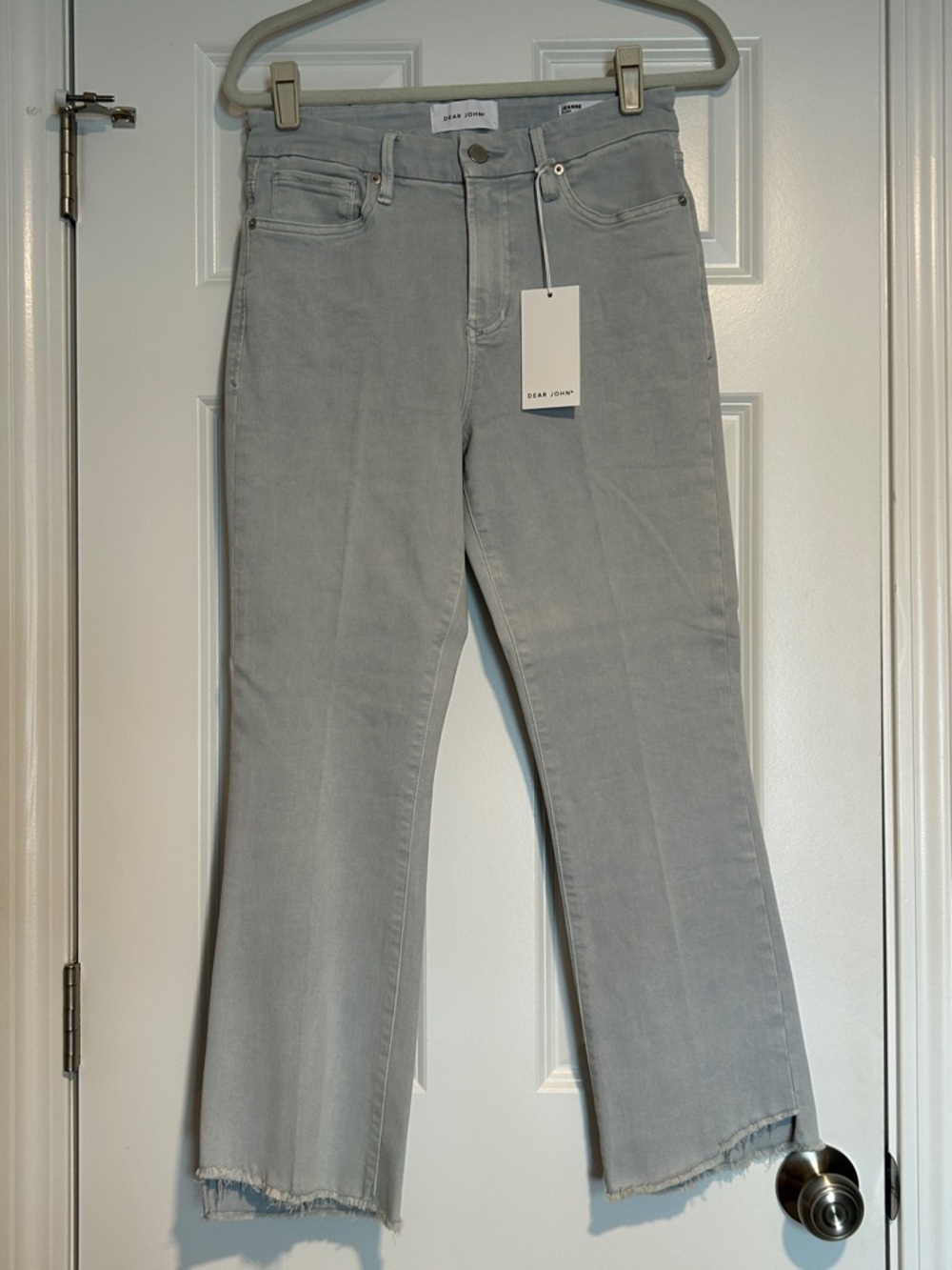 Dear John Jeanne High Rise Angel Length Flare Light Wash Women's Size 29